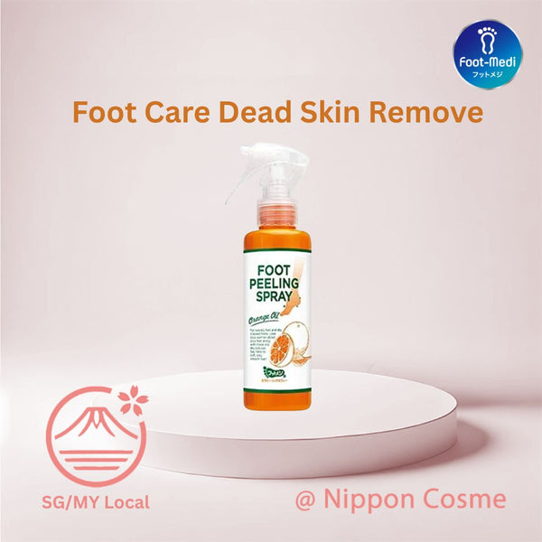 FootMedi instant foot peeling spray, calluses and dead skin remover, orange 110ml